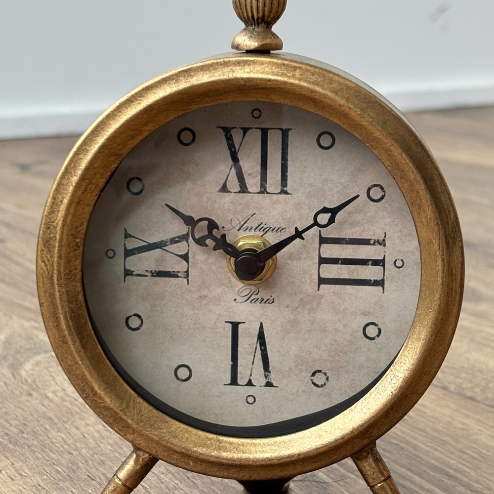 Gold Table Clock